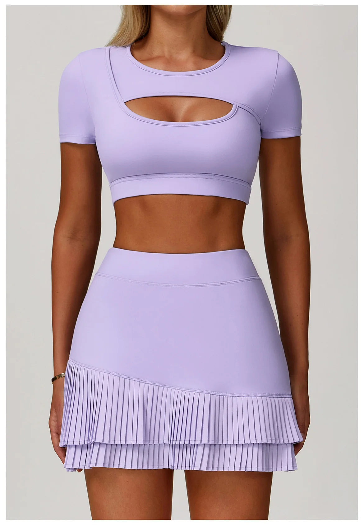 Women's Tight Fitting Sports T-shirt Quick Drying Short Sleeved Hollow Out Yoga T-shirt Running Exercise Fitness Short Sleeved