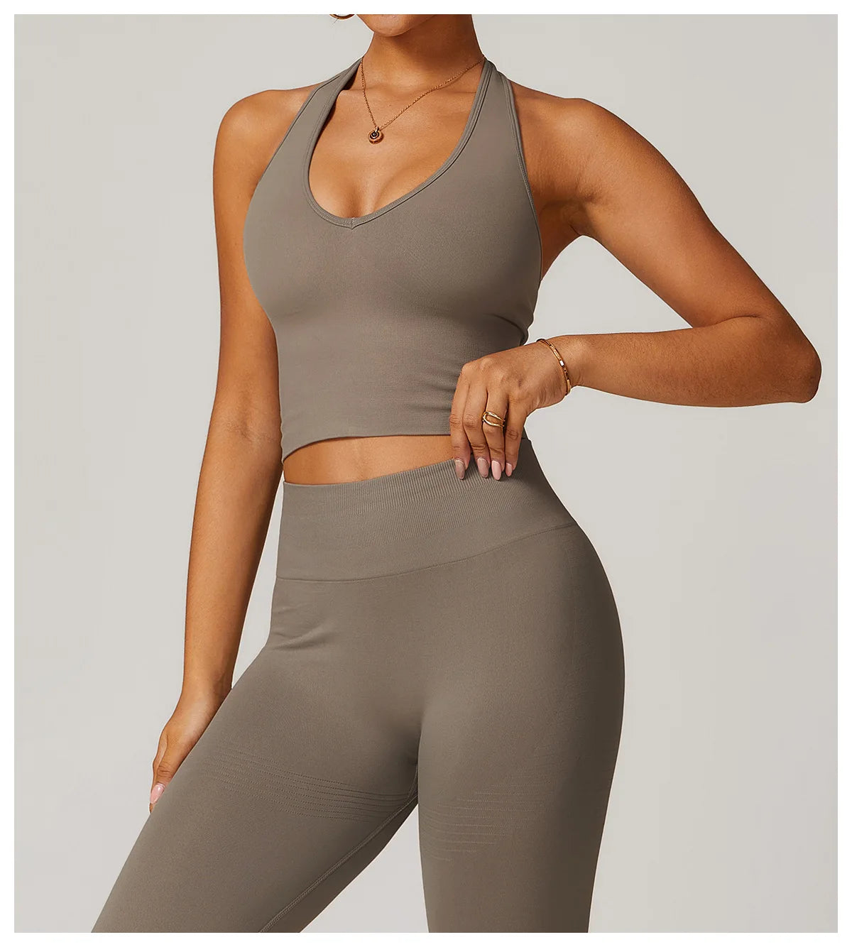 Hanging Neck Bra Women Sports Bra Top Push Up Fitness Seamless Yoga Bra Underwear Sport Tops Women Breathable Running Gym Vest