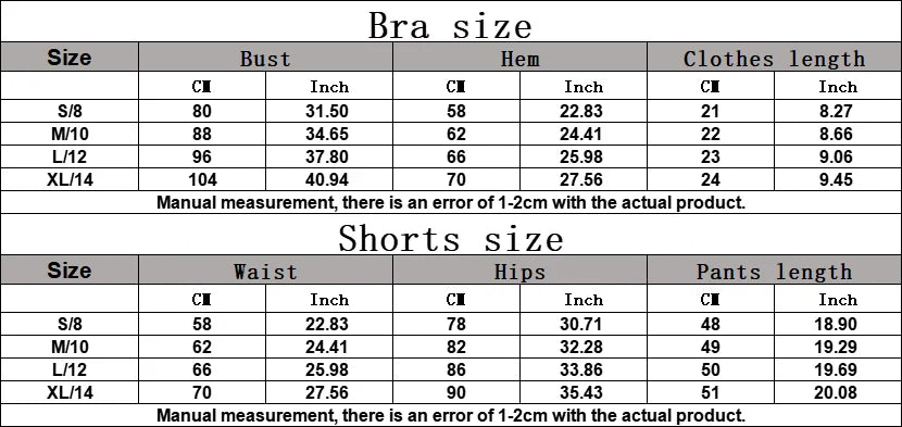 Yoga Sets 2 Pieces Workout Sets for Women Tracksuit Sportswear Gym Clothes High Waist Shorts Outfits Running Suits Fitness Bras