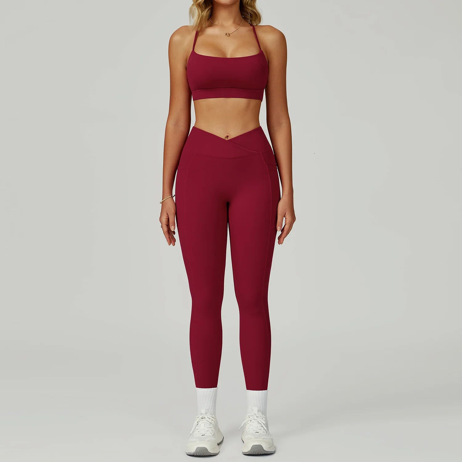Yoga Suit 2PCS Women Tracksuit Sports Bra High Waist Leggings Shorts Outfit Gym Set Fitness Workout Clothes Push Up Sportswear