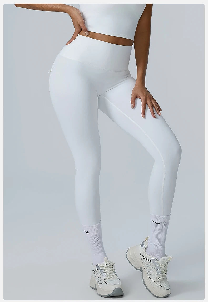 Yoga Leggings Women's High Waist Leggings Butt Lifting Breathable Sports Pants for Women Gym Leggings Pocket Push Up Tight