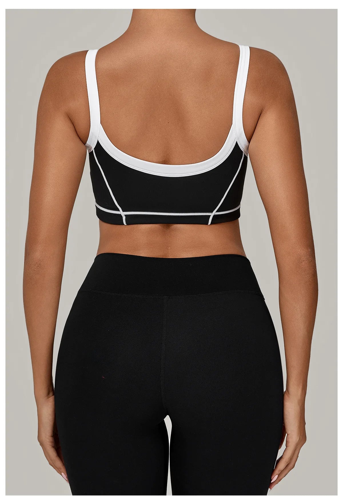 Patchwork Sports Bra Anti-Sweat Fitness Top Women Yoga Bra Shockproof Crop Top Push Up Sport Bra High Strength Gym Workout Top