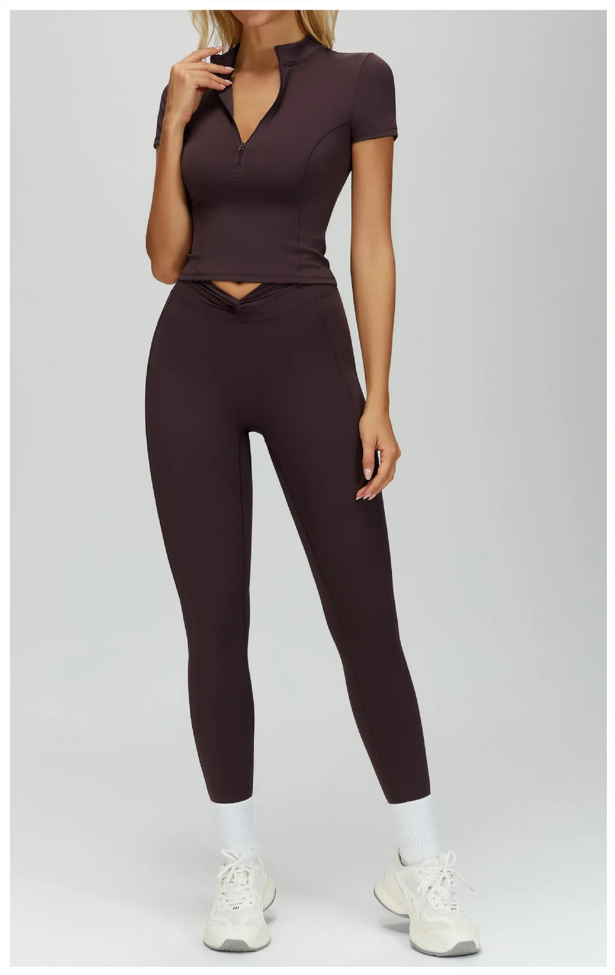2PCS Yoga Clothes Women's Tracksuit Athletic Wear Fitness Suit Gym Outfits T-shirt Workout Sets Push Up Sports Bra Leggings Suit