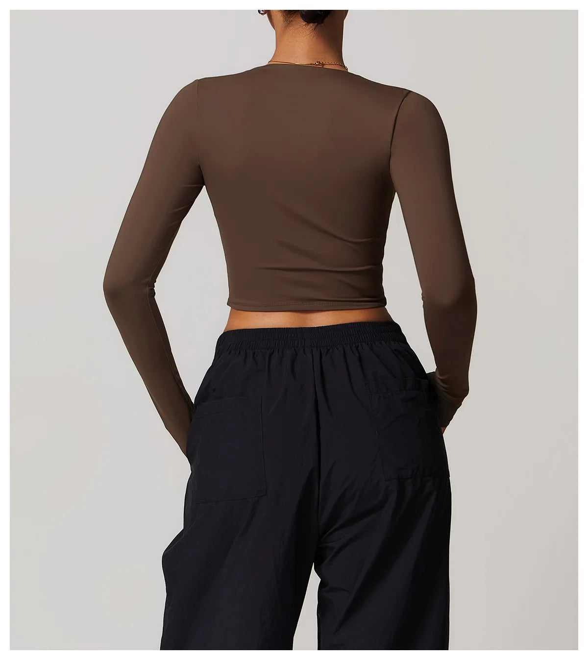 Women Yoga Long sleeved Women's Outdoor Running Fitness Wear T-shirt Sport Long Sleeved Yoga Shirt Gym Push Up Workout Top