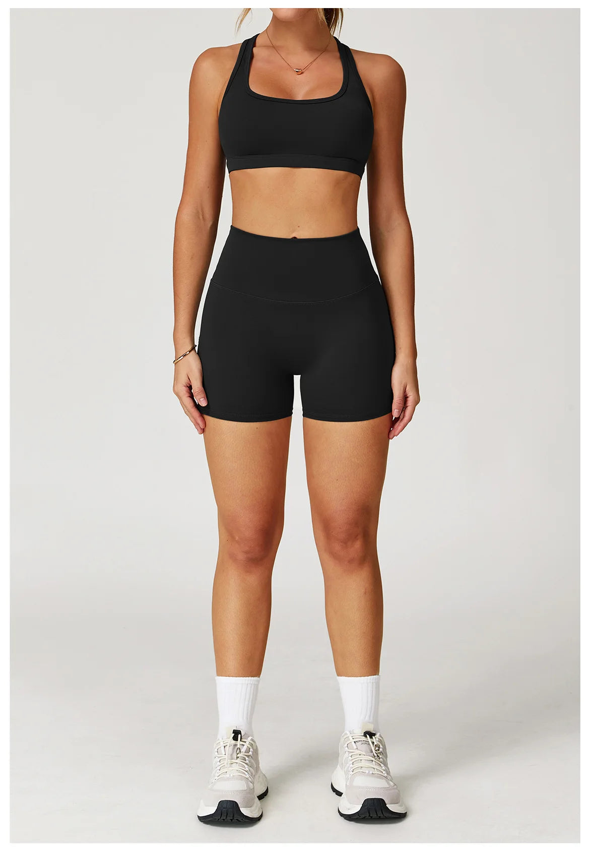 Yoga Set 2 Pieces Women Clothes Workout Outfits Fitness Sportswear Gym Tracksuit High Waist Leggings Sports Bra Athletic Wear