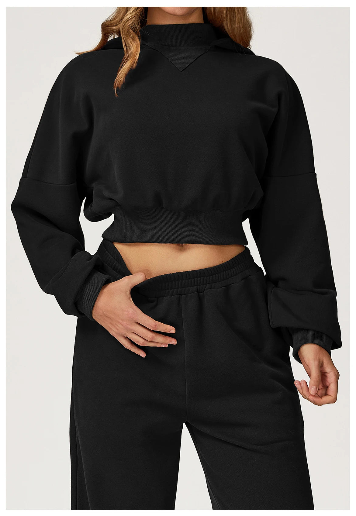 Long Sleeved Hooded Sweatshirt Winter Casual Loose Jacket Women's Long Sleeved Outdoor Running and Fitness Sportswear