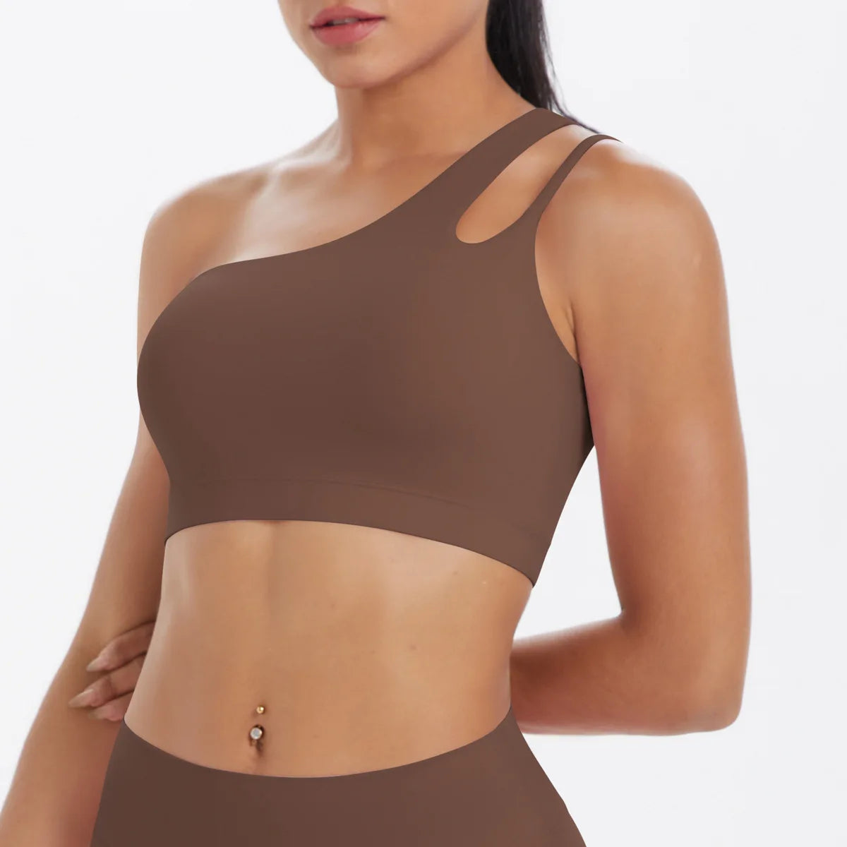 Sports Bra Women Push Up Fitness Bras One Shoulder Underwear Shockproof Yoga Bra Workout Bra Yoga Running Bra Sexy Vest