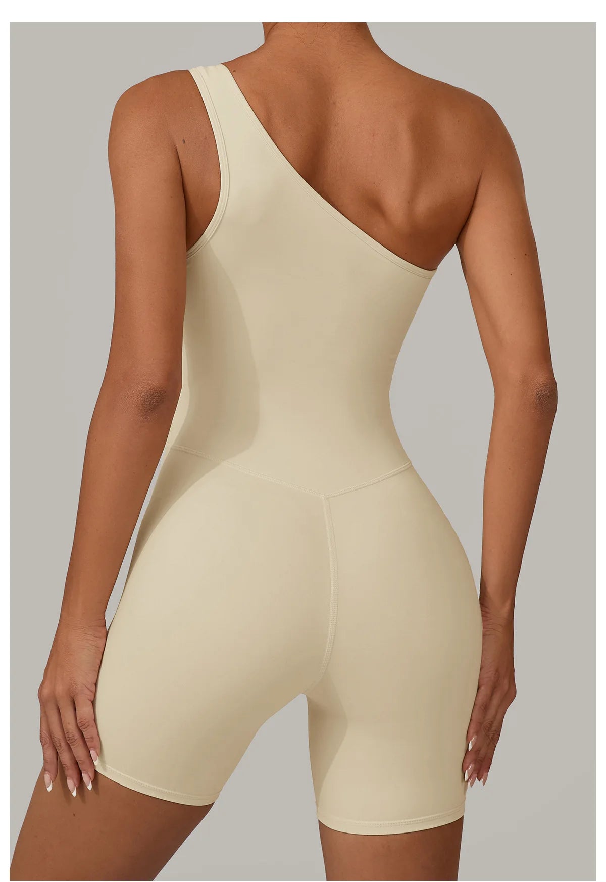 One Shoulder Jumpsuit Women's Fitness Suit Short Sets Sports Overalls for Woman Tracksuit Yoga Clothing Gym Workout Sportswear