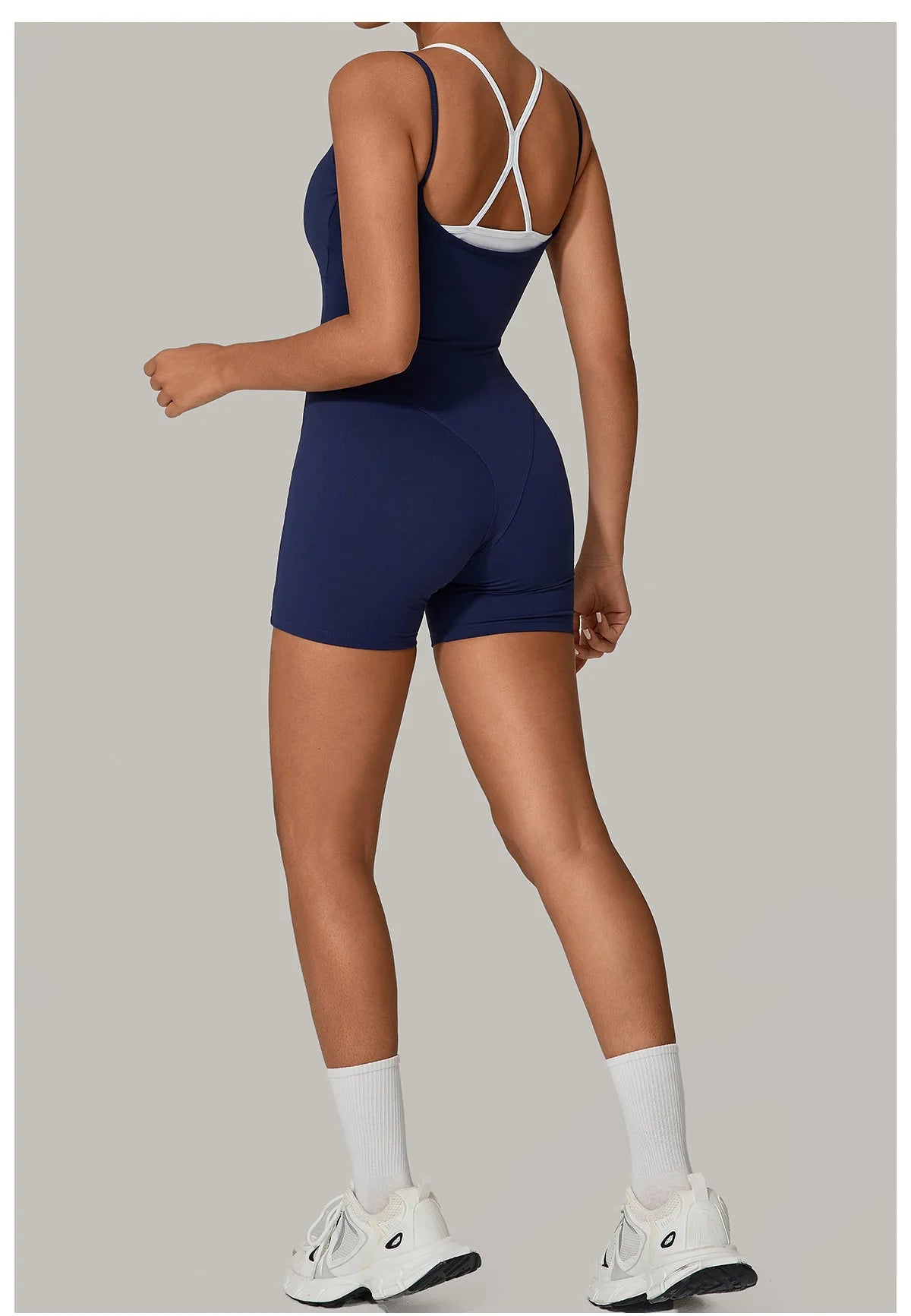 Short Sports Jumpsuit Sleeveless Gym Set Women Tracksuit Yoga Clothes Rompers Workout One-piece Suit Female Outdoor Bodysuits