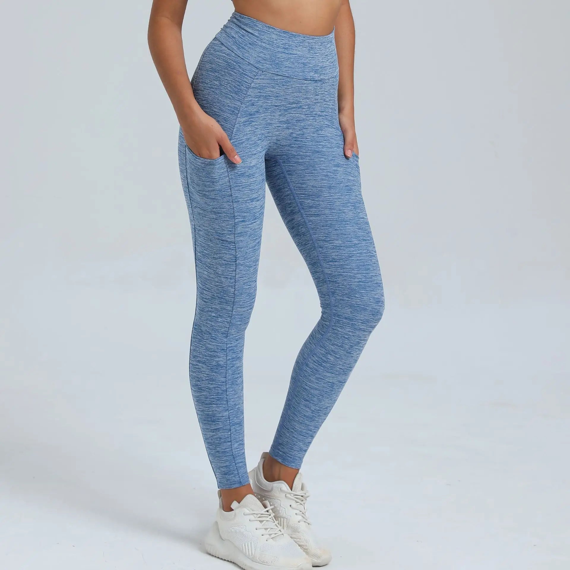 Women Sport Fitness Leggings High Waist Elastic Yoga Pants Training Running Scrunch Butt Gym Leggings Breathable Leggings Female