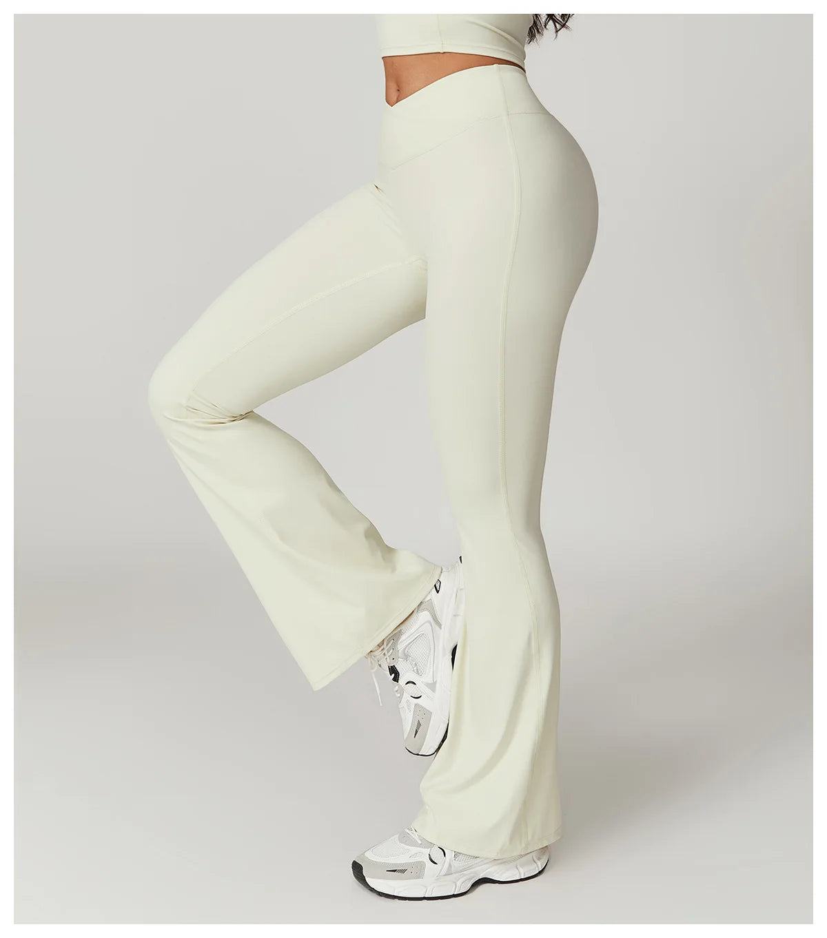 Flare Leggings Yoga Pants Women Bell-bottoms Yoga Tights High Waist Fitness Pants Stretch Gym Workout Sports Push Up Leggings