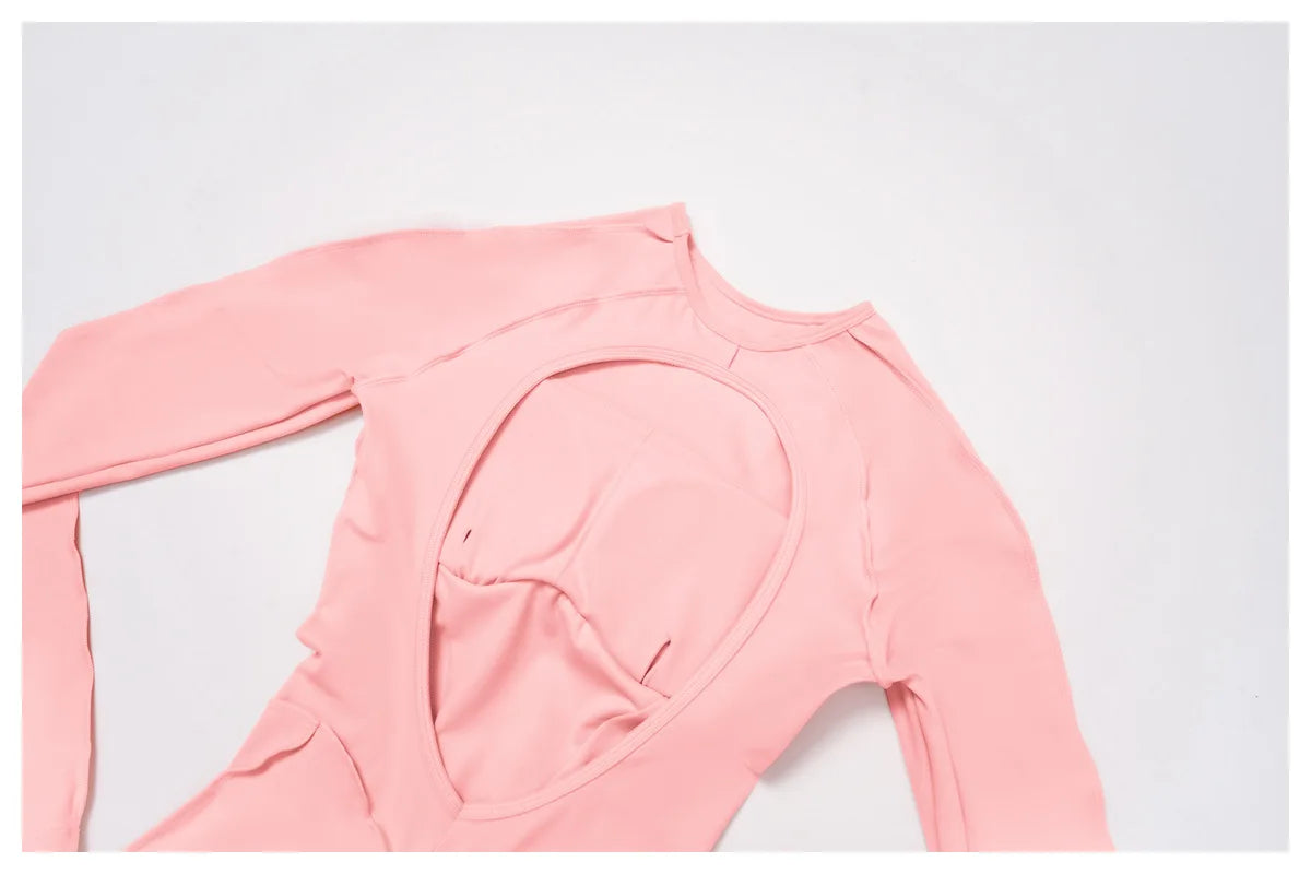 Yoga Clothes Suit Workout Sports Set Women Tracksuit Bodysuits Gym Set Women Training Siamese Fitness Jumpsuit Female Sportswear
