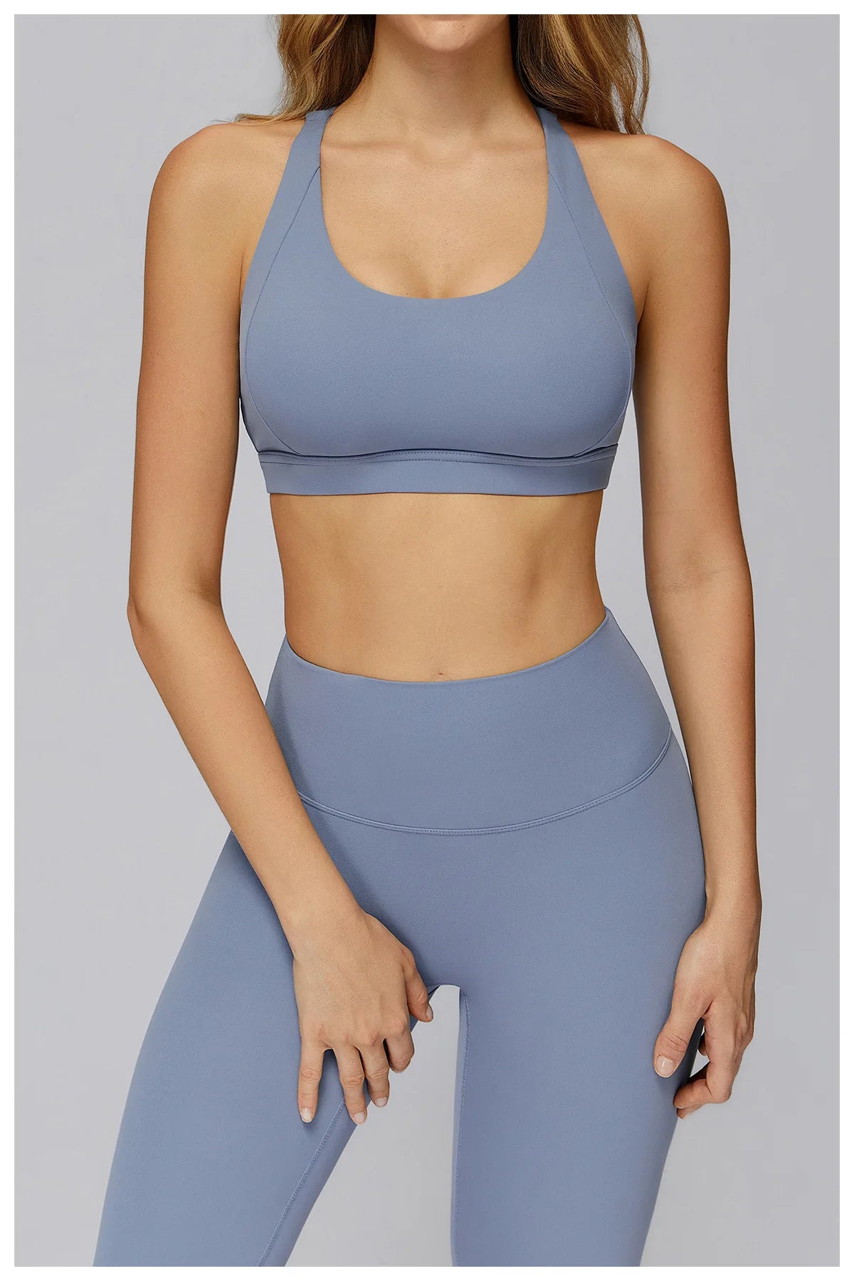 Women Tops Back Cross Strap Tank Top Push Up Underwear Running Sports Bra Breathable Soft Fitness Beauty Solid Color Yoga Bra