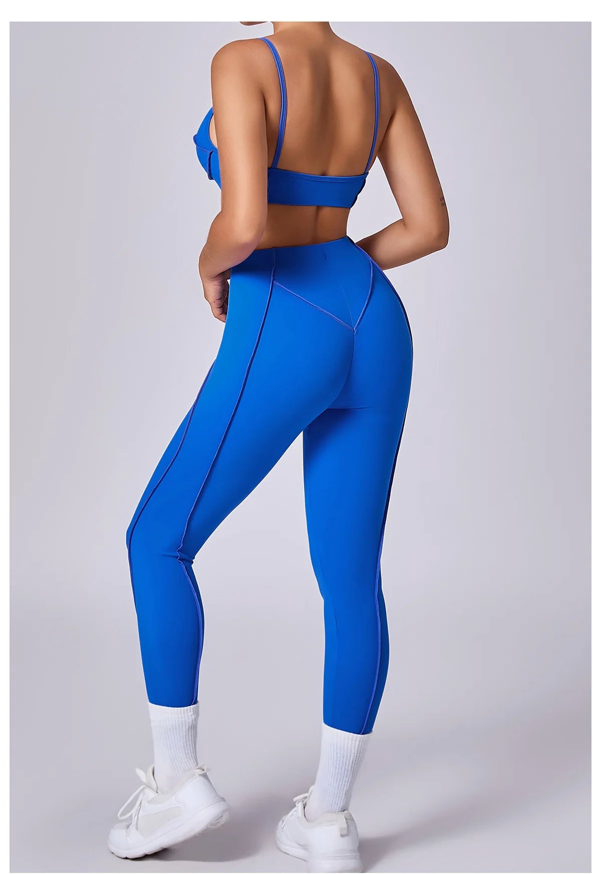 Women's Tracksuit 2 Pieces Seamless Yoga Set Workout Push Up Sportswear Gym Clothing High Waist Leggings Fitness Sports Suits