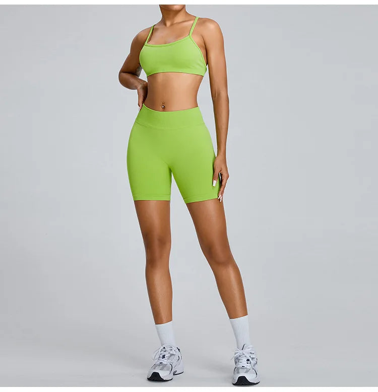 Seamless Yoga Shorts Women High Waist Workout Shorts Fitness Yoga Lift Butt Fitness Women Shorts Gym Short Running Sportswear