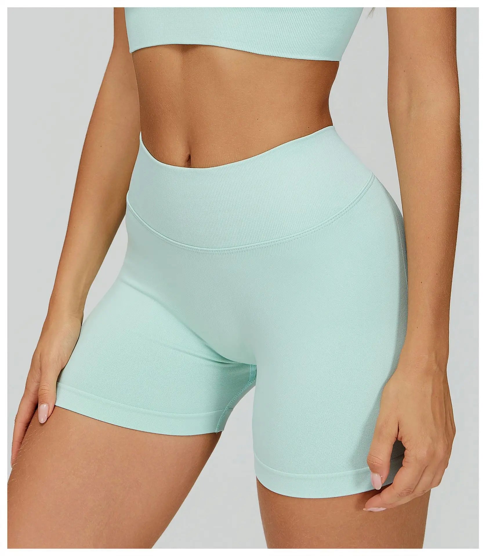 Seamless Sports Short Women Yoga Legging Shorts High Waist Fitness Tight Shorts Quick Drying Cycling Workout Shorts Gym Shorts