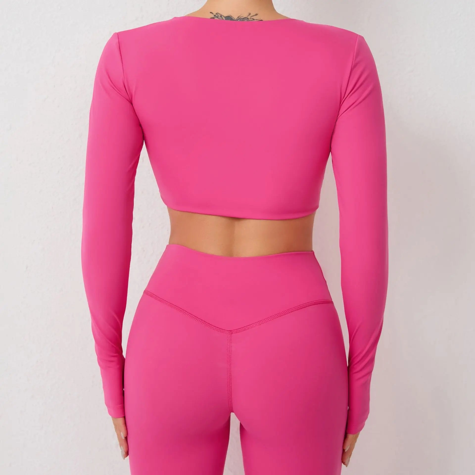 Women Yoga Shirts Crop Top Sexy Long Sleeves Shirts for Women Yoga Sports Fitness Running Gym Clothes Push Up Workout Tops