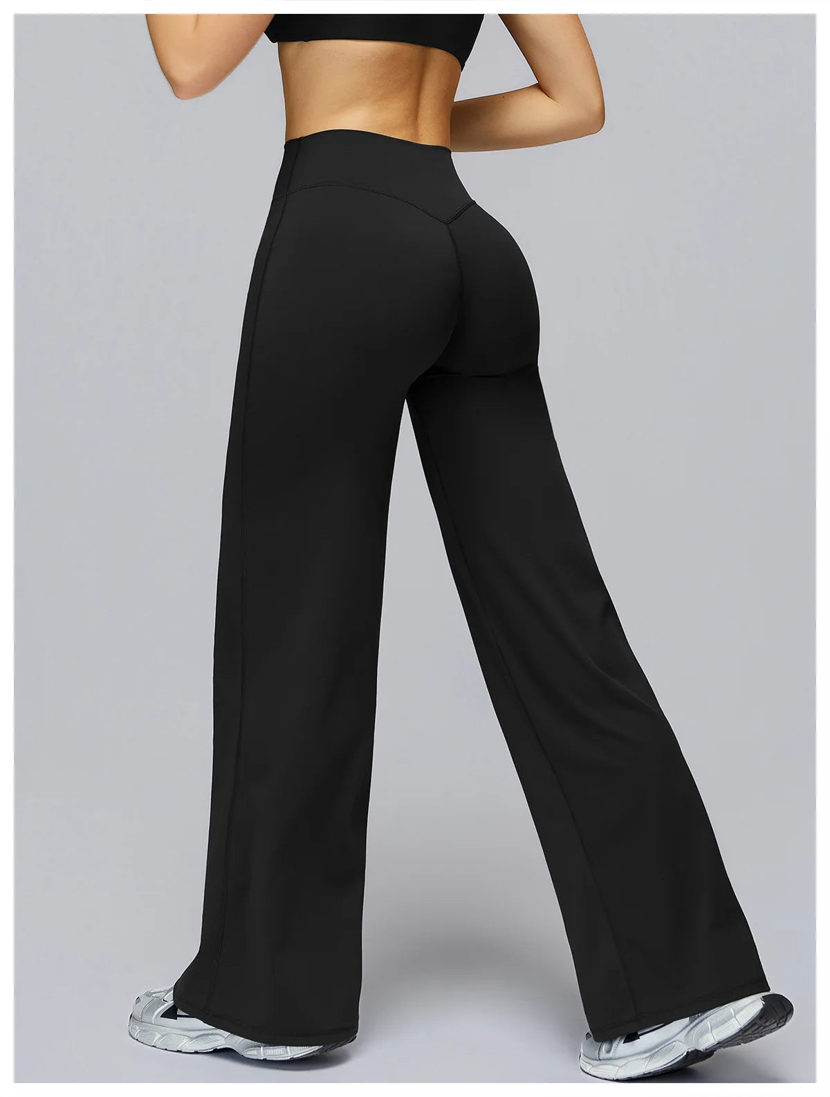 High Waist Flared Leggings Women Gym Fitness Yoga Pants Workout Runing Sport Leggings Women's Control Tummy Yoga Wide Leg Pants
