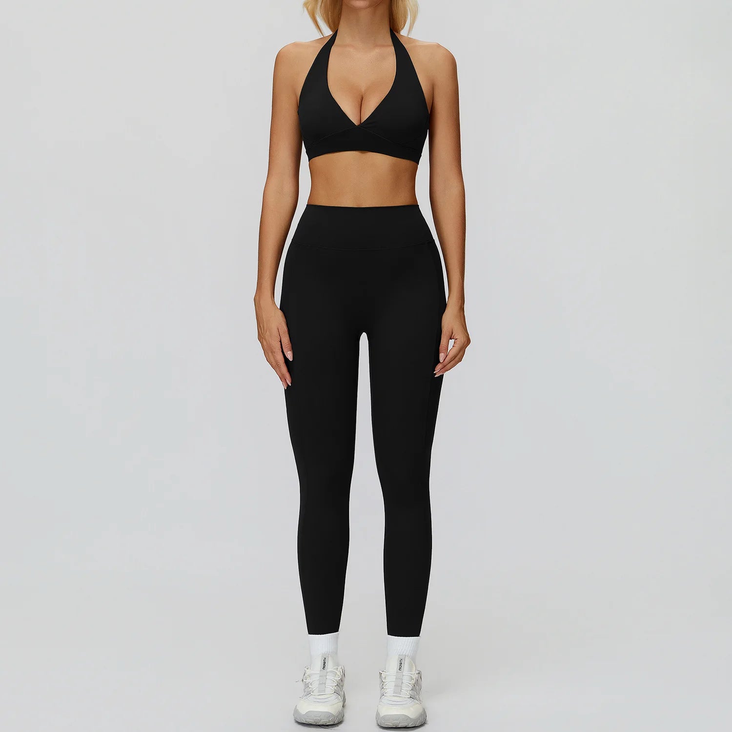 Yoga Suit 2PCS Women Tracksuit Sports Bra High Waist Legging Gym Set Fitness Outfit Running Workout Clothes Push Up Sportswear