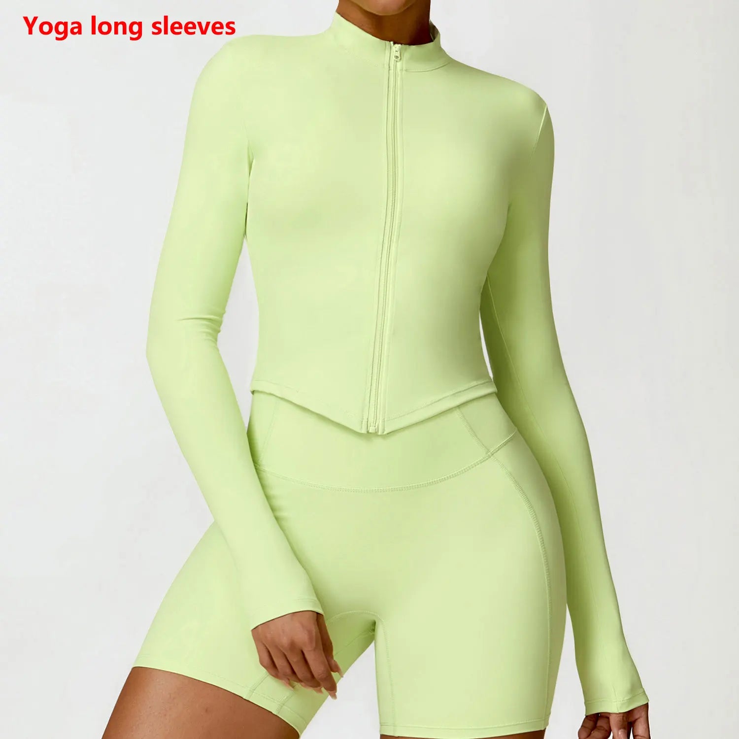 New Running Elasticity Yoga Jacket Zipper Slimming Top Coat Women's Sports Jacket Gym Workout Sports Long Sleeves Women Tights