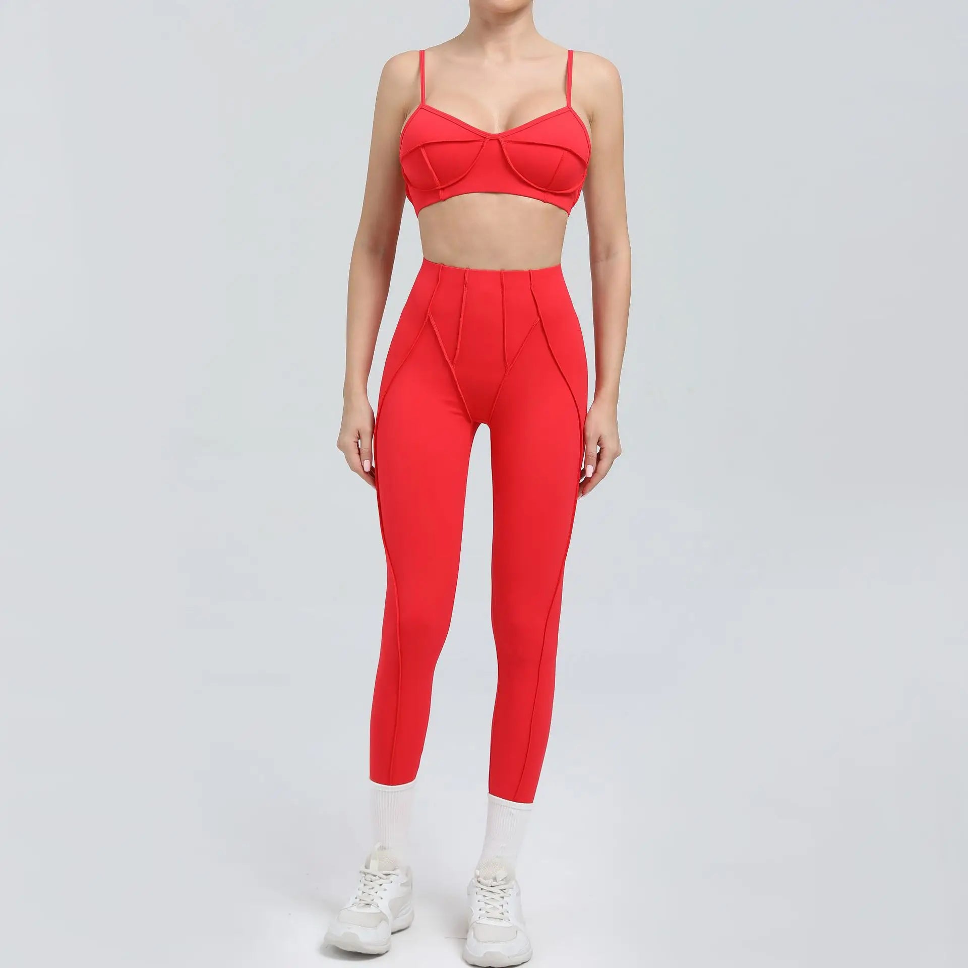 Women's Tracksuit 2 Pieces Seamless Yoga Set Workout Push Up Sportswear Gym Clothing High Waist Leggings Fitness Sports Suits