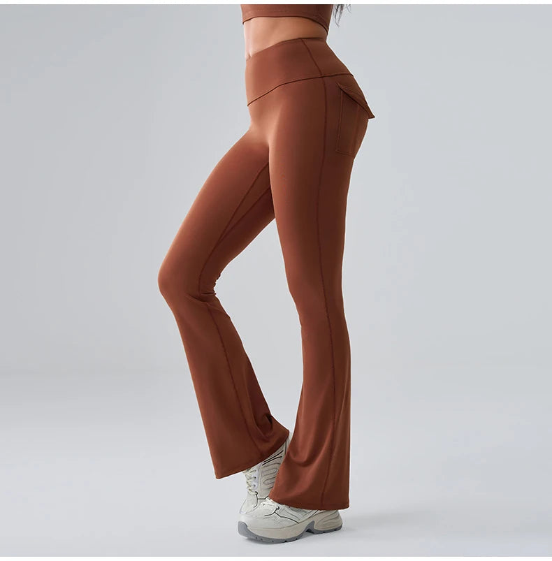 Sports Leggings Women Flares Leggings High Waist Tights Scrunch Butt Yoga Flares Pants Push Up Gym Leggings Women Yoga Clothes