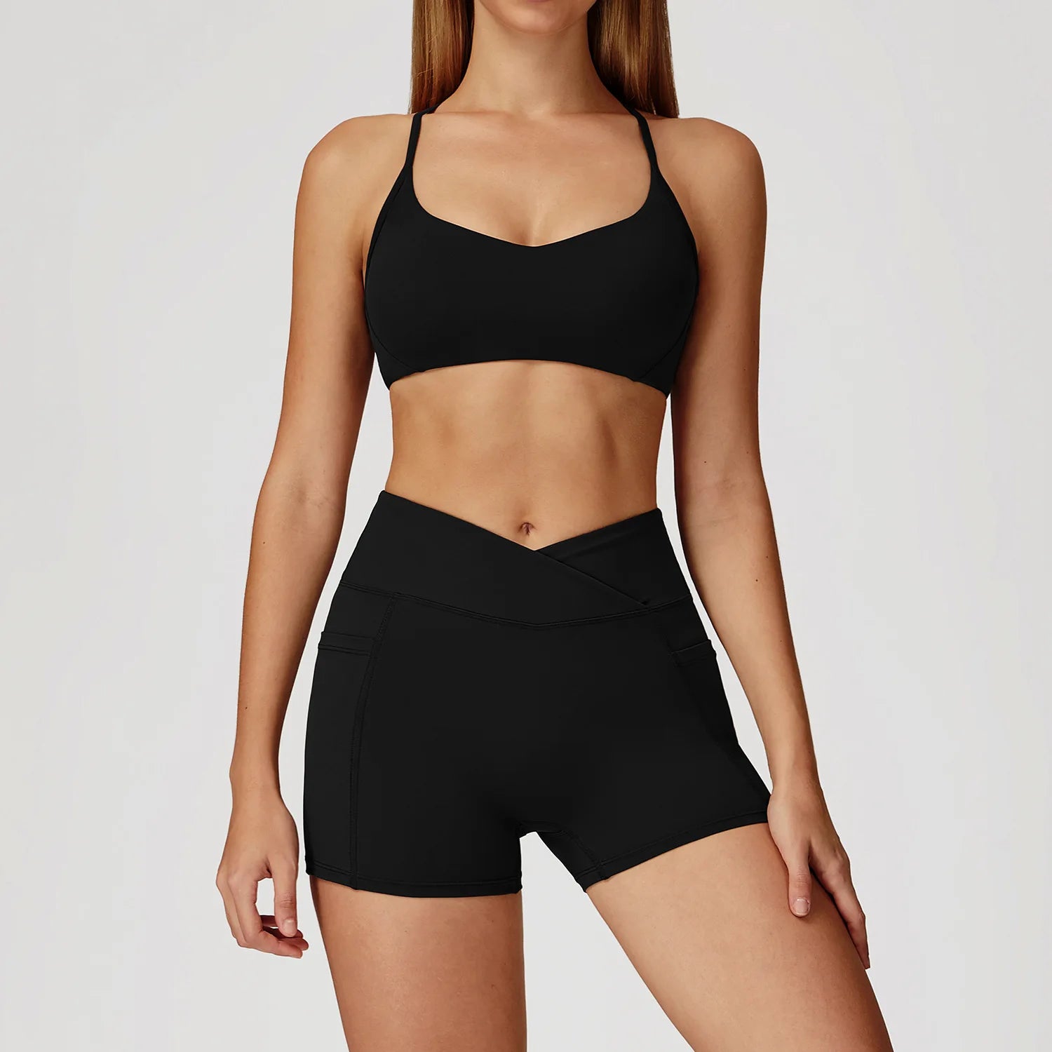 Women Tracksuit Yoga Set 2PCS Gym Workout Clothes for Female Push Up Bra High Waist Leggings Sexy Fitness Sportswear Sports Suit