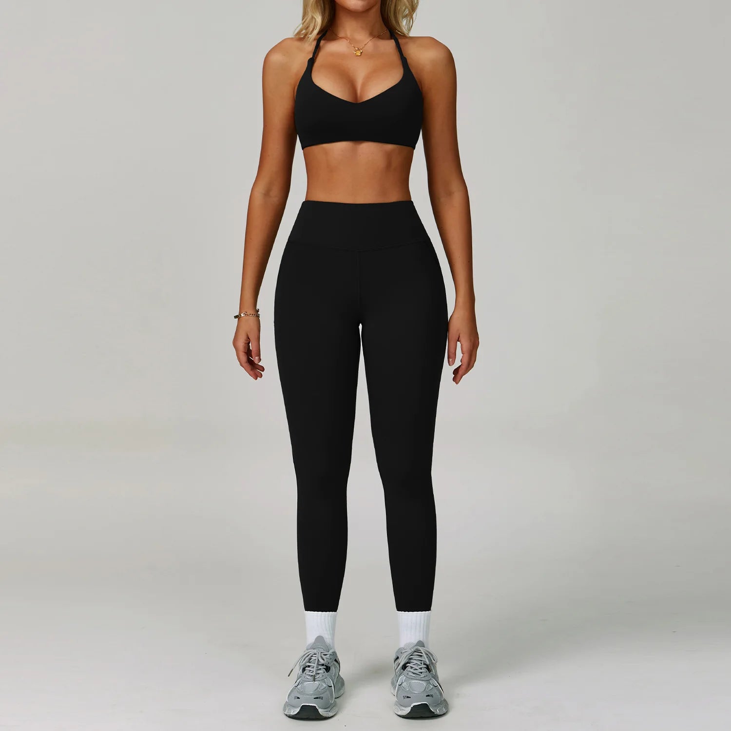 2 Piece Set Women's Tracksuit Fitness Clothes Yoga Sets Sportswear Workout Bra High Waist Leggings Set Gym Clothing Sports Suits