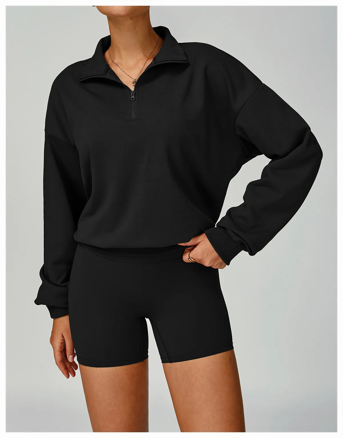 New Winter Zipper Hoodie Women's Long Sleeve Casual Loose Windproof Warm Versatile Hoodie Women's Running and Fitness Sportswear