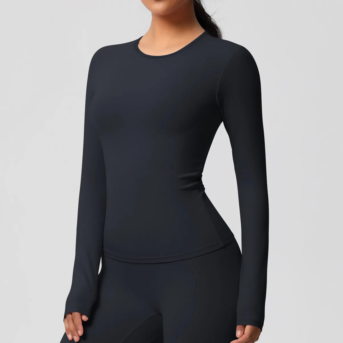 Yoga Shirts For Women Long Sleeve Fitness Running Push Up Gym Clothes Workout Dry Fit Breathable High Elastic Sports Top