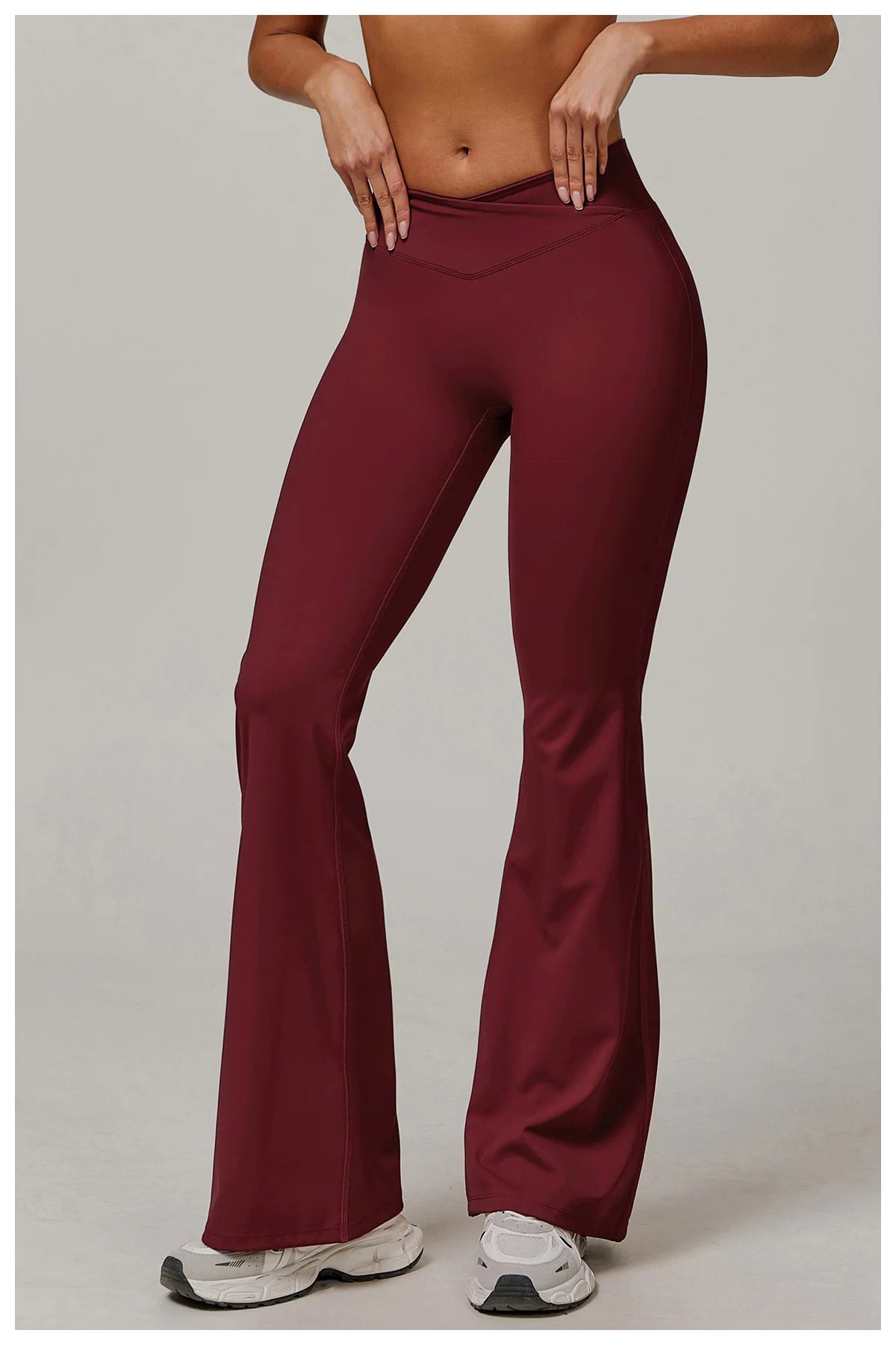 Wide Leg Pants Women Yoga Leggings Women Fitness Leggings Running Pant Sports Leggings High Waist Workout Tight Gym Bell-bottoms