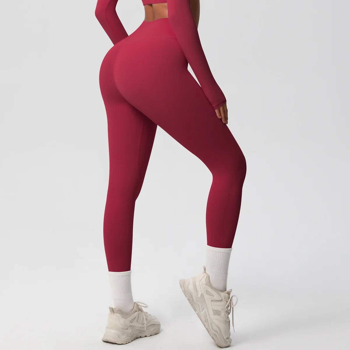 Leggings Female High Elastic Seamless Tights High Waist Butt Lift Sexy Fitness Pants Knit Slim Gym Running Yoga Leggings