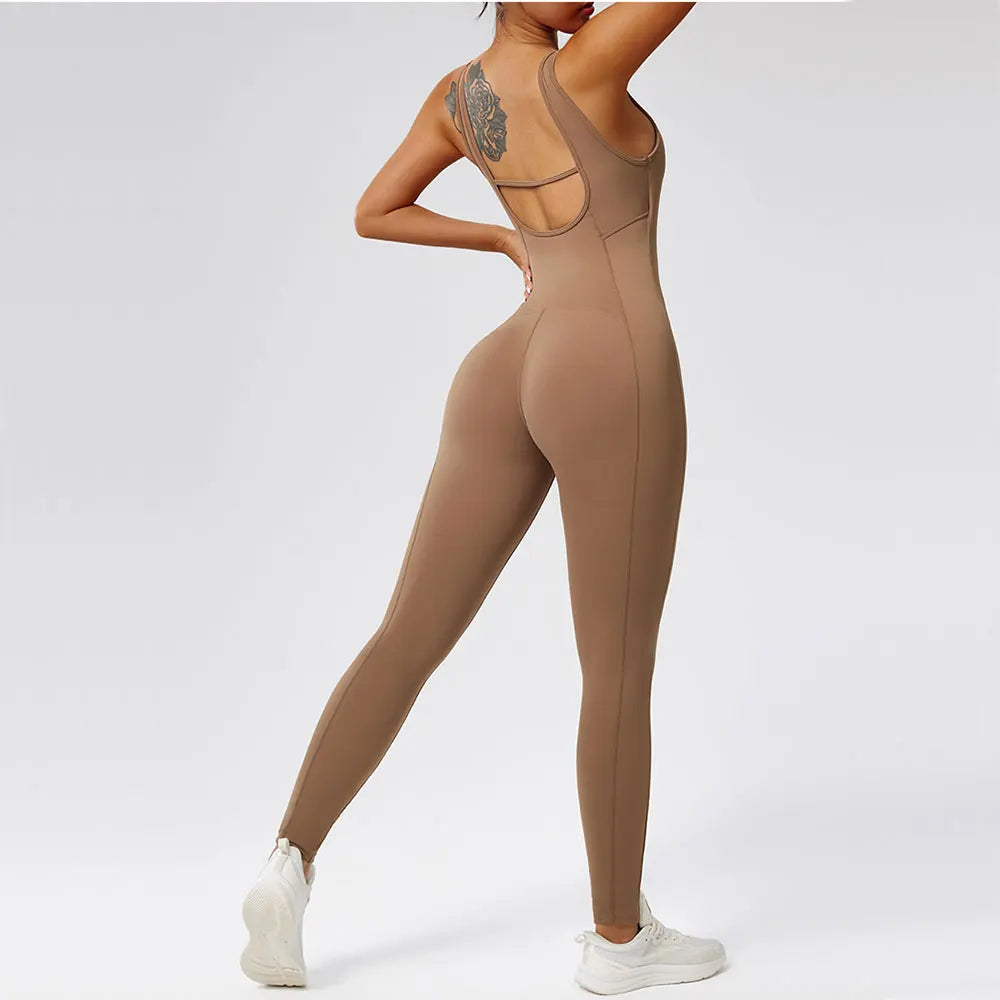 Women's Clothes Yoga Set Sports Jumpsuits One Piece Fitness Rompers Sportswear Gym Set Workout Tracksuit Activewear Bodysuits