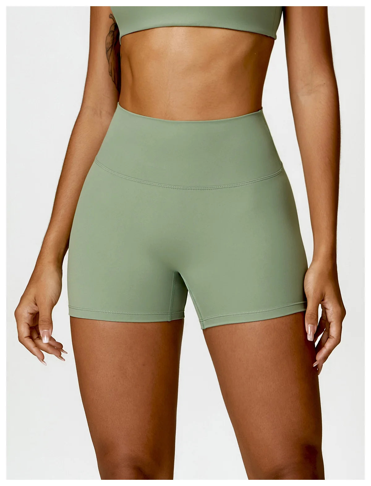 Women Sports Short Yoga Legging Shorts Squat Proof High Waist Fitness Tight Shorts Cycling Running Push Up Workout Gym Shorts