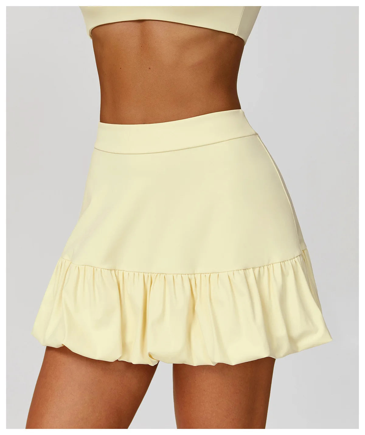 High Waisted Tennis Mini Skirt Women's Tennis Yoga Golf Sports Belt Safety Pants Pocket Comfortable and Breathable Sports Skirt