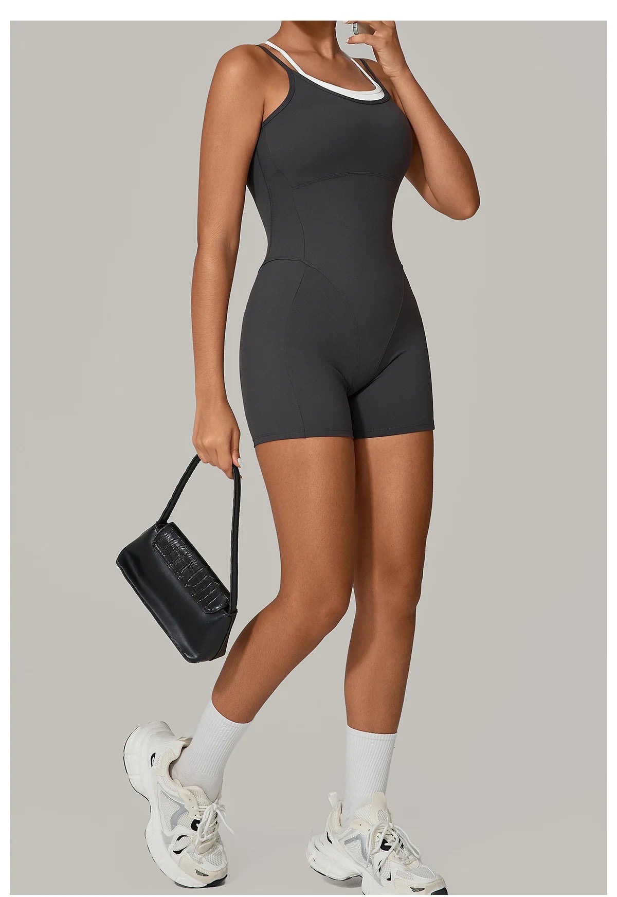 Short Sports Jumpsuit Sleeveless Gym Set Women Tracksuit Yoga Clothes Rompers Workout One-piece Suit Female Outdoor Bodysuits