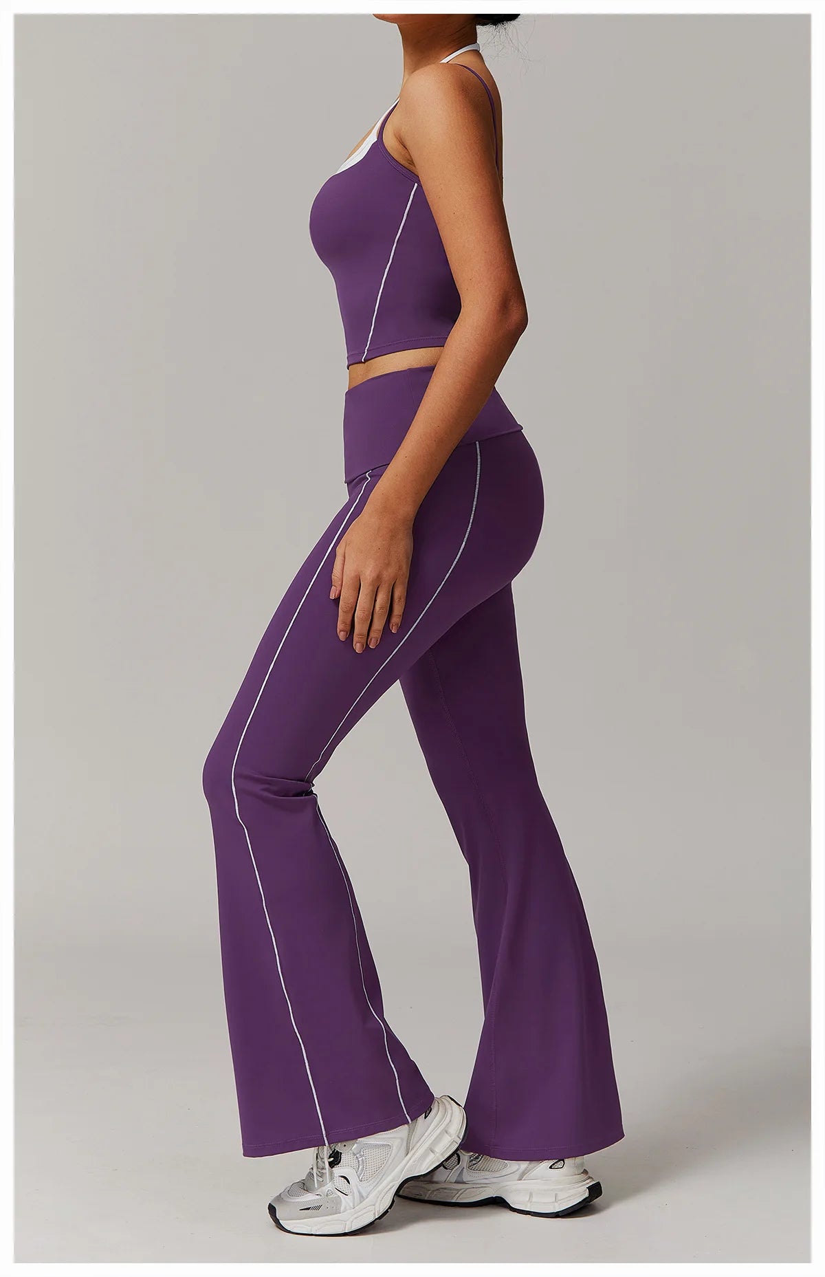 Fitness Bell-bottoms Women Sport Leggings High Waist Wide Leg Pants Yoga Leggings Gym Quick Dry Push Up Slim Pants Female Tights