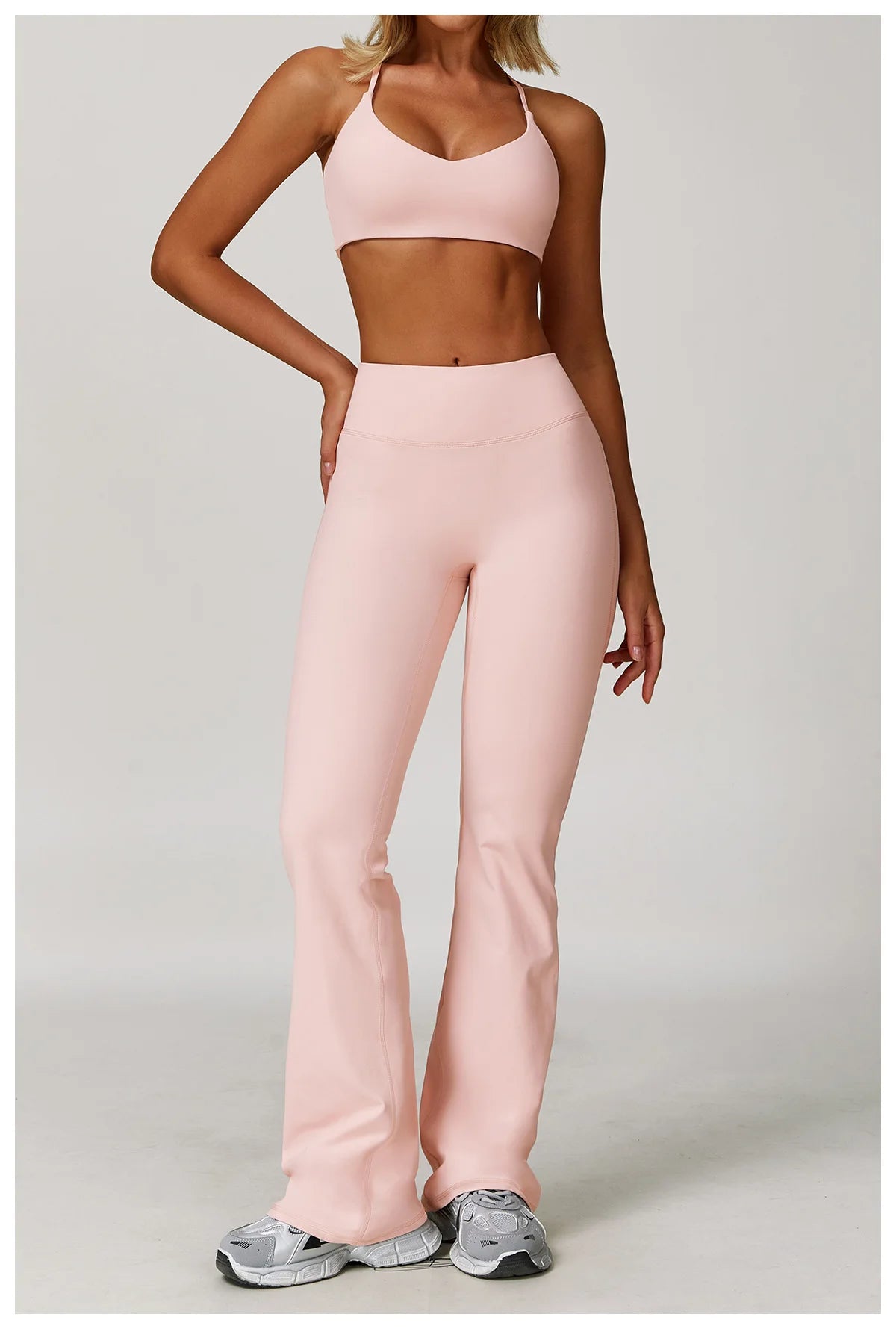 Wide Leg Pants Women Bell-bottoms High Waist Yoga Leggings High Stretchy Butt Lifting Breathable Sports Pants Women Gym Leggings