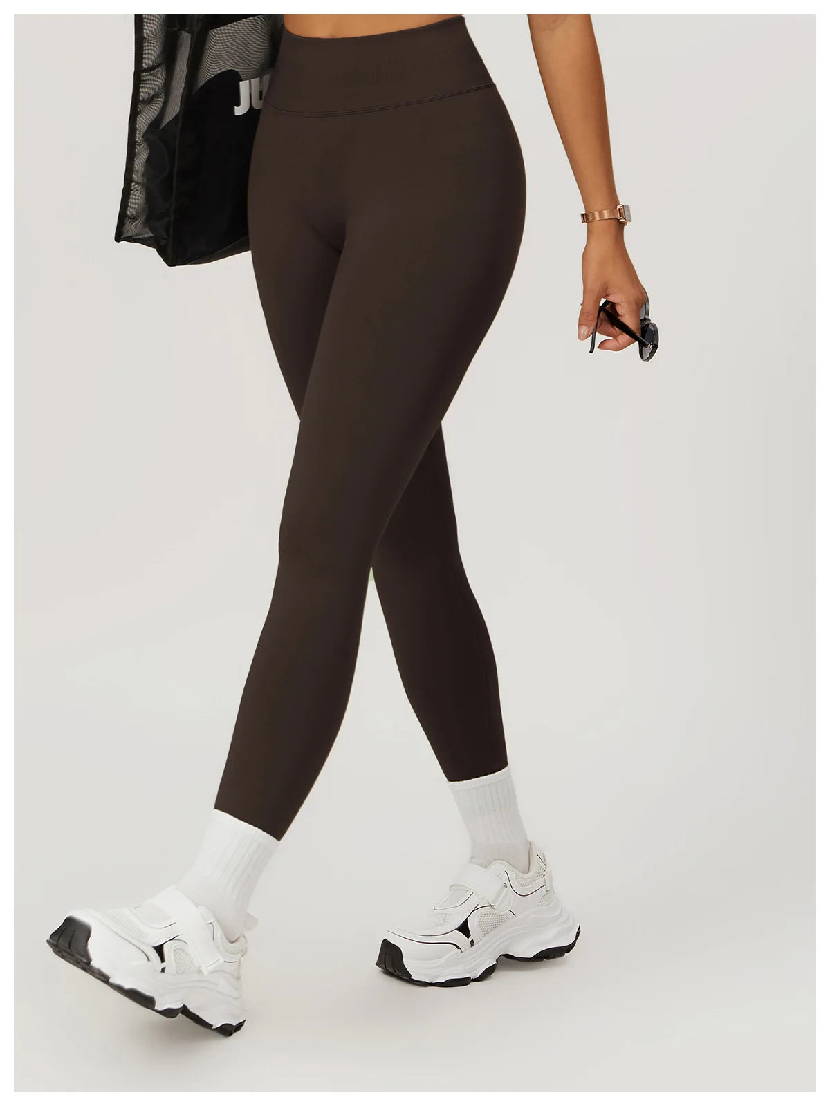 Seamless Fitness Leggings Women Sport High Waist Elastic Ribbed Yoga Leggings Gym Jogging Quick Dry Push Up Slim Pants Female