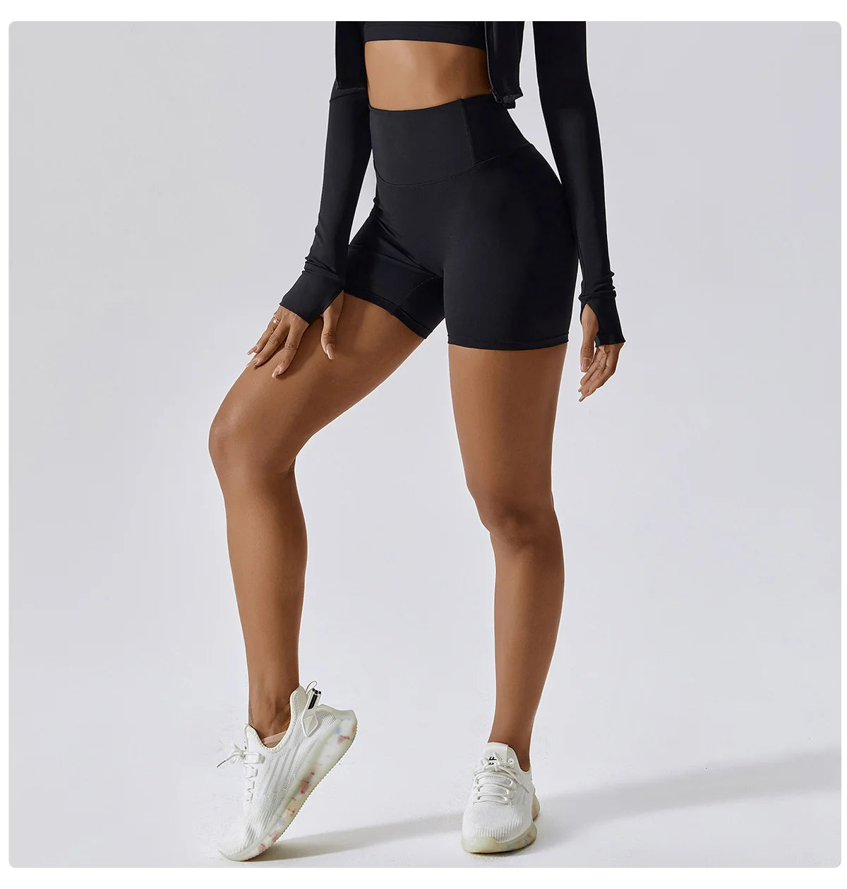 Women's Sports Yoga Shorts High Waist Hip Lift Fitness Running Cycling Quick Dry Breathable Yoga Women's Impact Yoga Shorts
