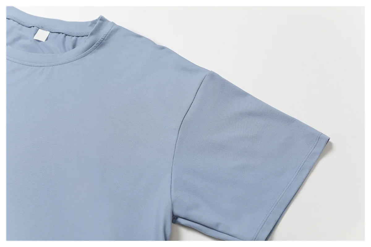 Summer New Sports Short Sleeved Top for Women Comfortable Round Neck Short T-shirt Fitness Running Yoga Short Sleeved Gym Shirt