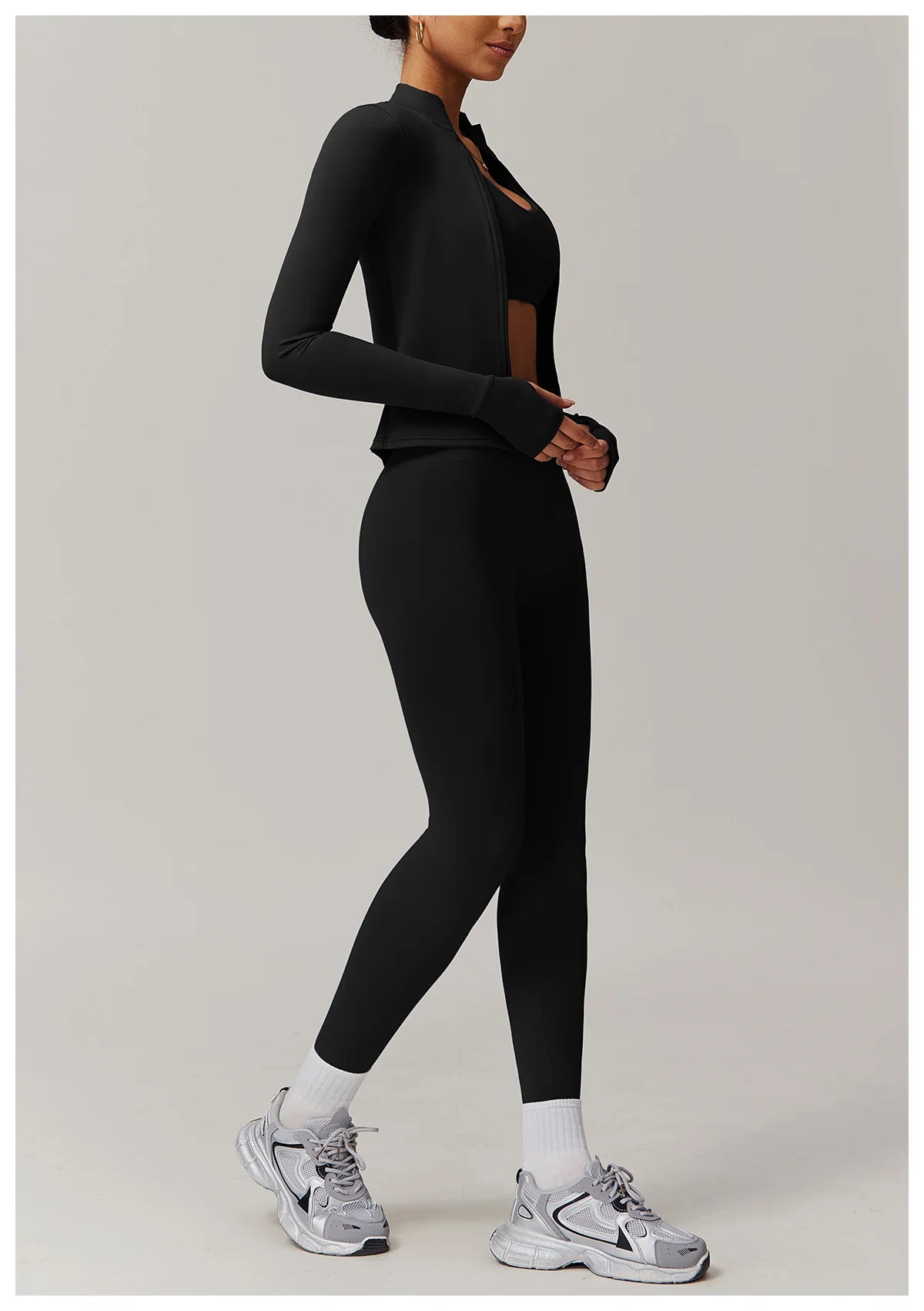 Women Yoga Suit 2PCS Sports Set Quick-Drying Gym Set Women Tracksuit Running Bra Workout Long Sleeve Sports Shirt Yoga Clothing