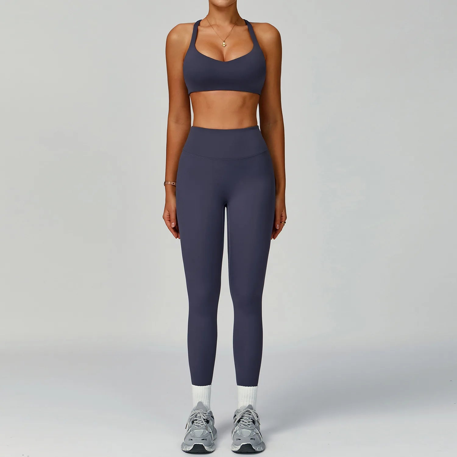 Women Tracksuit Yoga Shorts Set Seamless Yoga Set Workout Scrunch Shorts Sets Sports Bra Scrunch Shorts Fitness Clothes Gym Suit