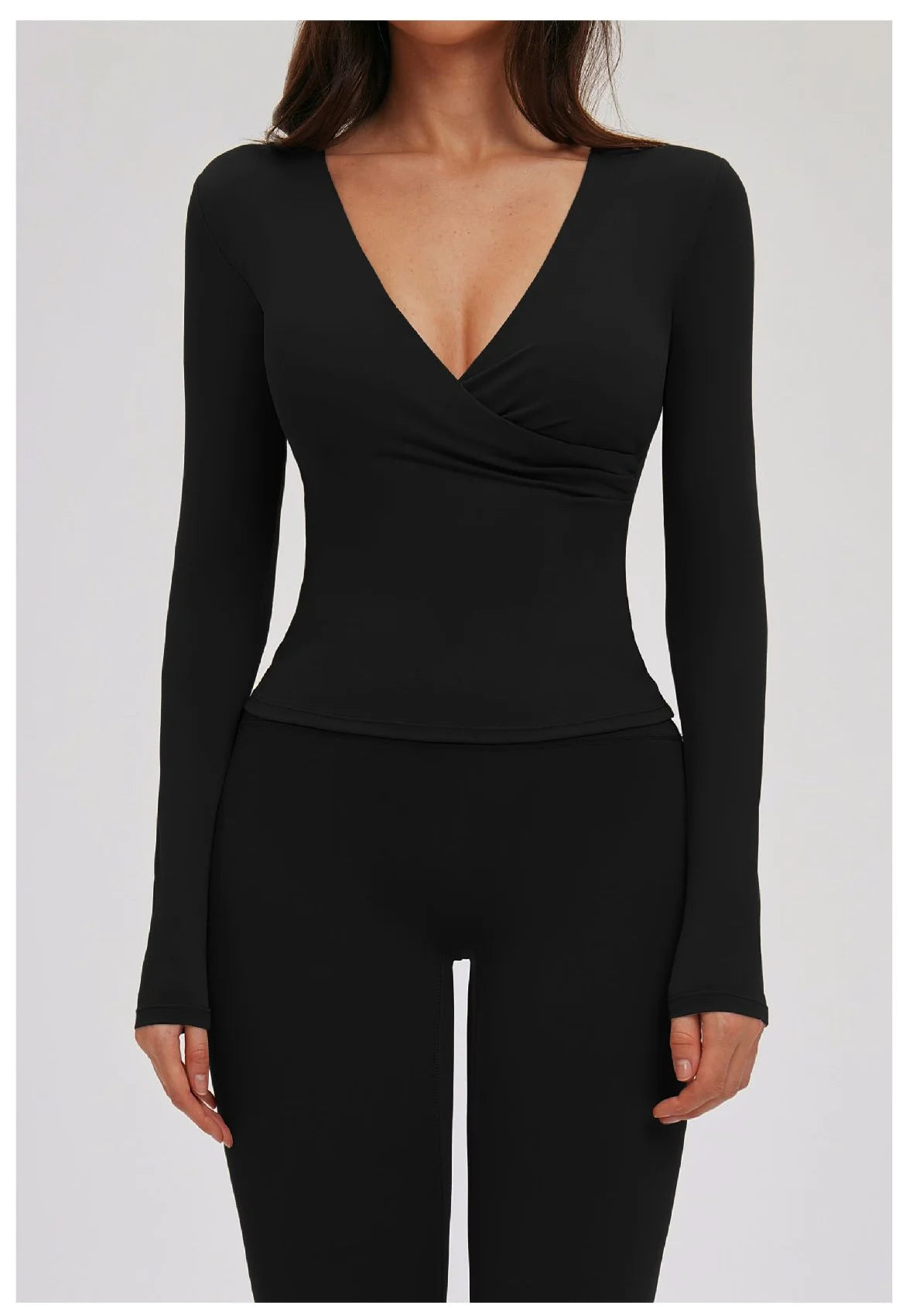 Sexy Yoga Shirts For Women Long Sleeve Fitness Top Running Gym Clothes Workout Shirts Dry Fit Breathable High Elastic Sports Top