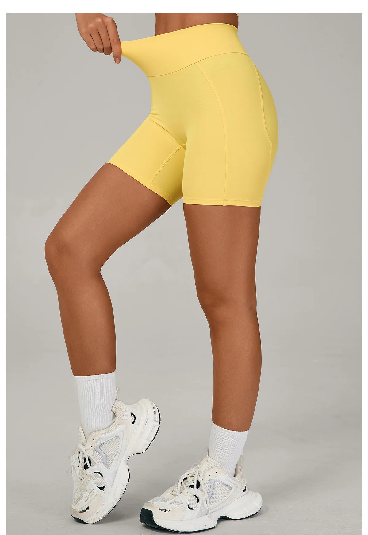 Impact Yoga Shorts Women High Waist Workout Shorts Fitness Yoga Tights Lift Butt Fitness Ladies Gym Running Cycling Short Pants