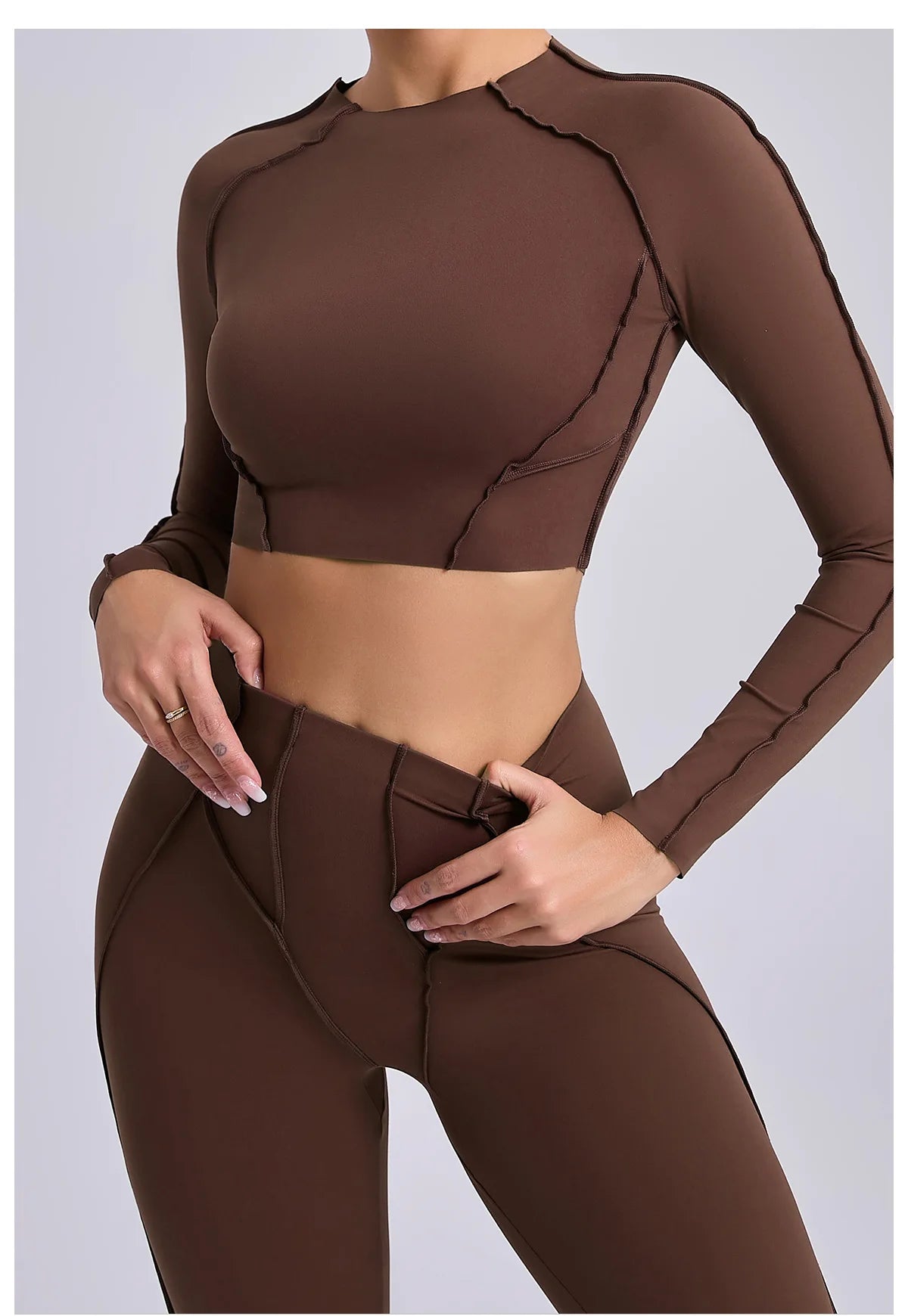 Long Sleeve Workout Top Gym T-shirt Pilates Clothes Women Active Wear Sports Shirt Elastic Fitness Yoga Clothing Running Shirts