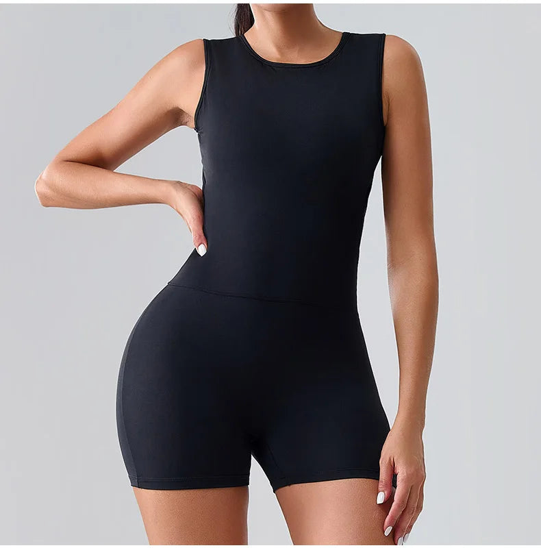 Women Rompers Tummy Control Butt Lifting Sports Shapewer Fitness Sports Bodysuit Yoga Suit Women's Gym PushUp Workout Clothes