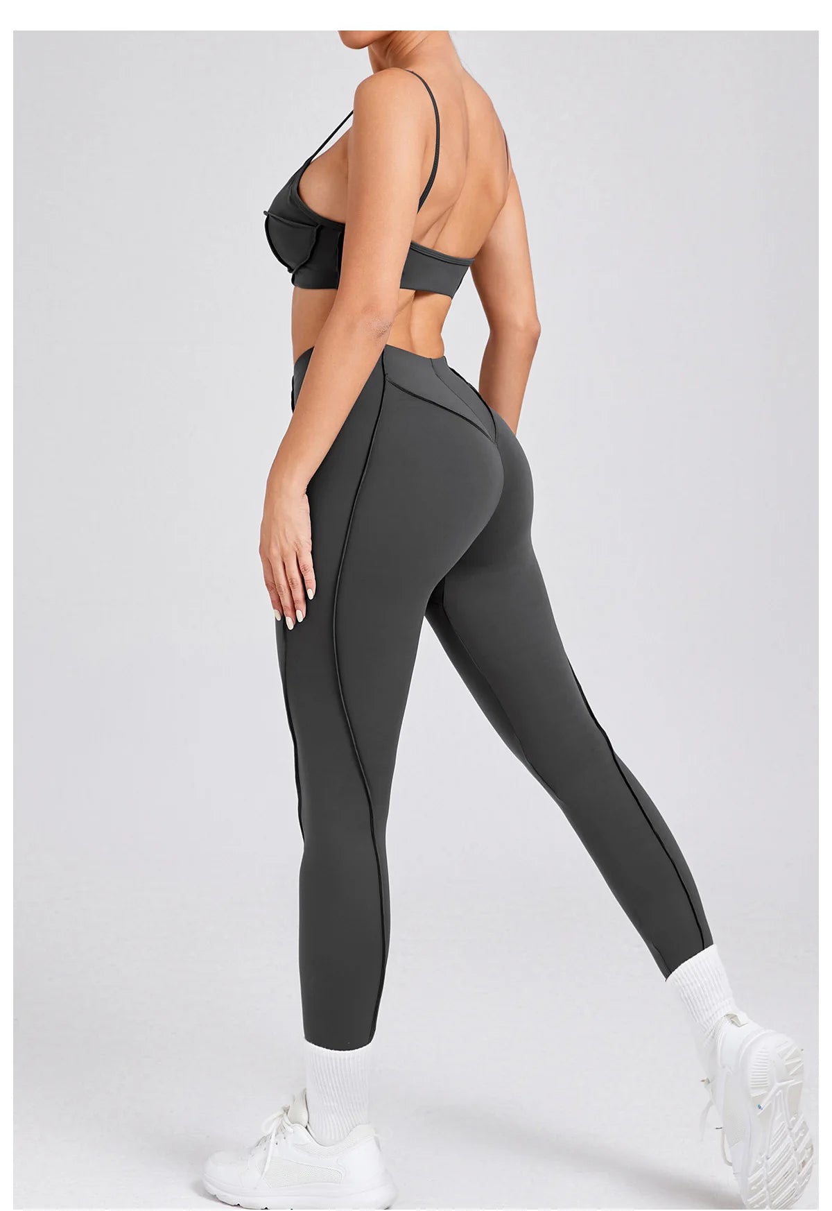 Women's Tracksuit 2 Pieces Seamless Yoga Set Workout Push Up Sportswear Gym Clothing High Waist Leggings Fitness Sports Suits