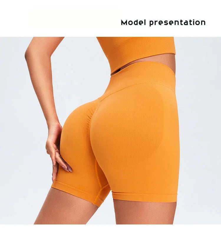 High Waist Seamless Shorts Women Scrunch Butt Yoga Shorts Push Up Gym Shorts Athletic Booty Fitness Workout Short Women Clothing