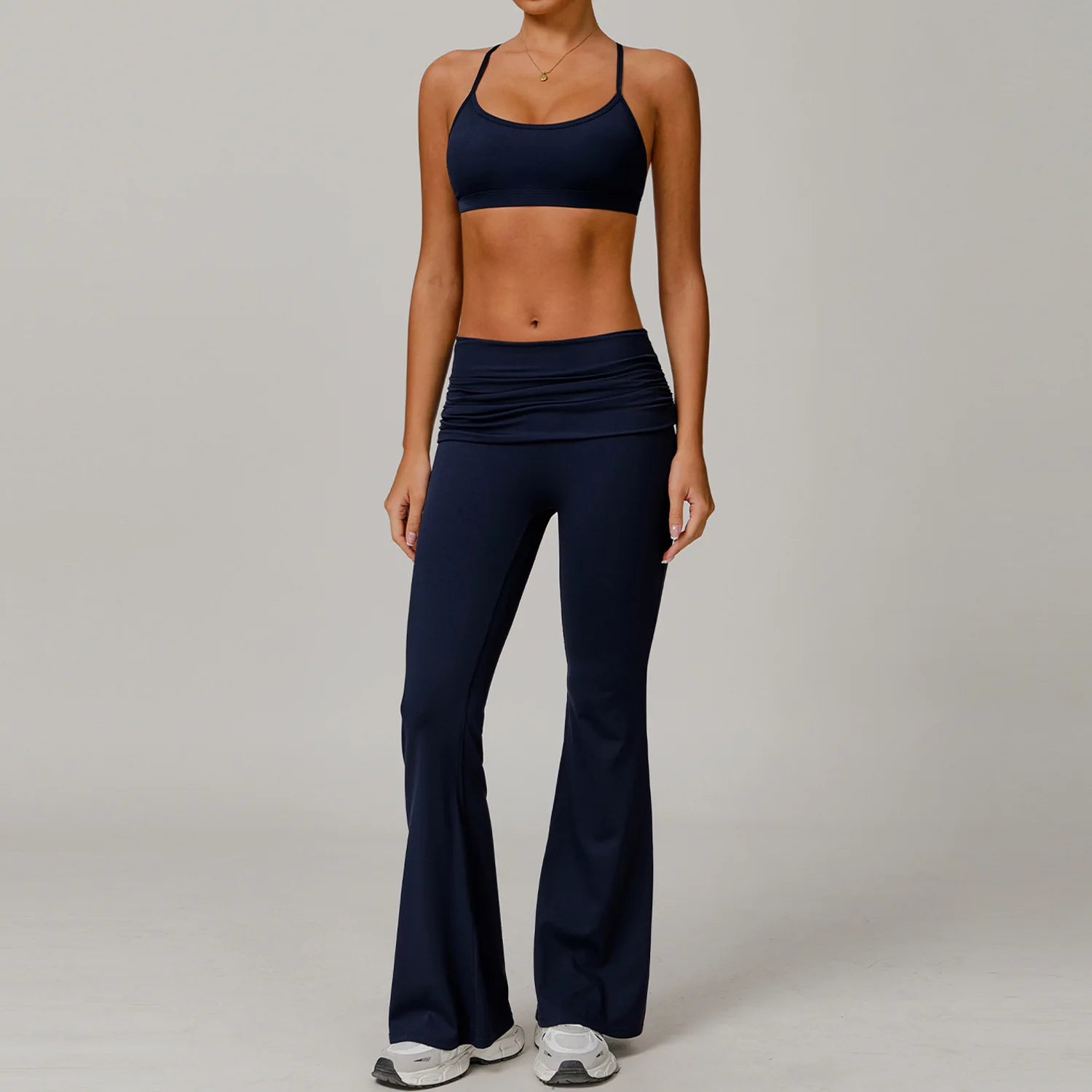 Yoga Clothes 2 Piece Women's Tracksuit Athletic Wear Pilates Fitness Suit Gym Workout Push Up Clothes Sports Bra Leggings Suit